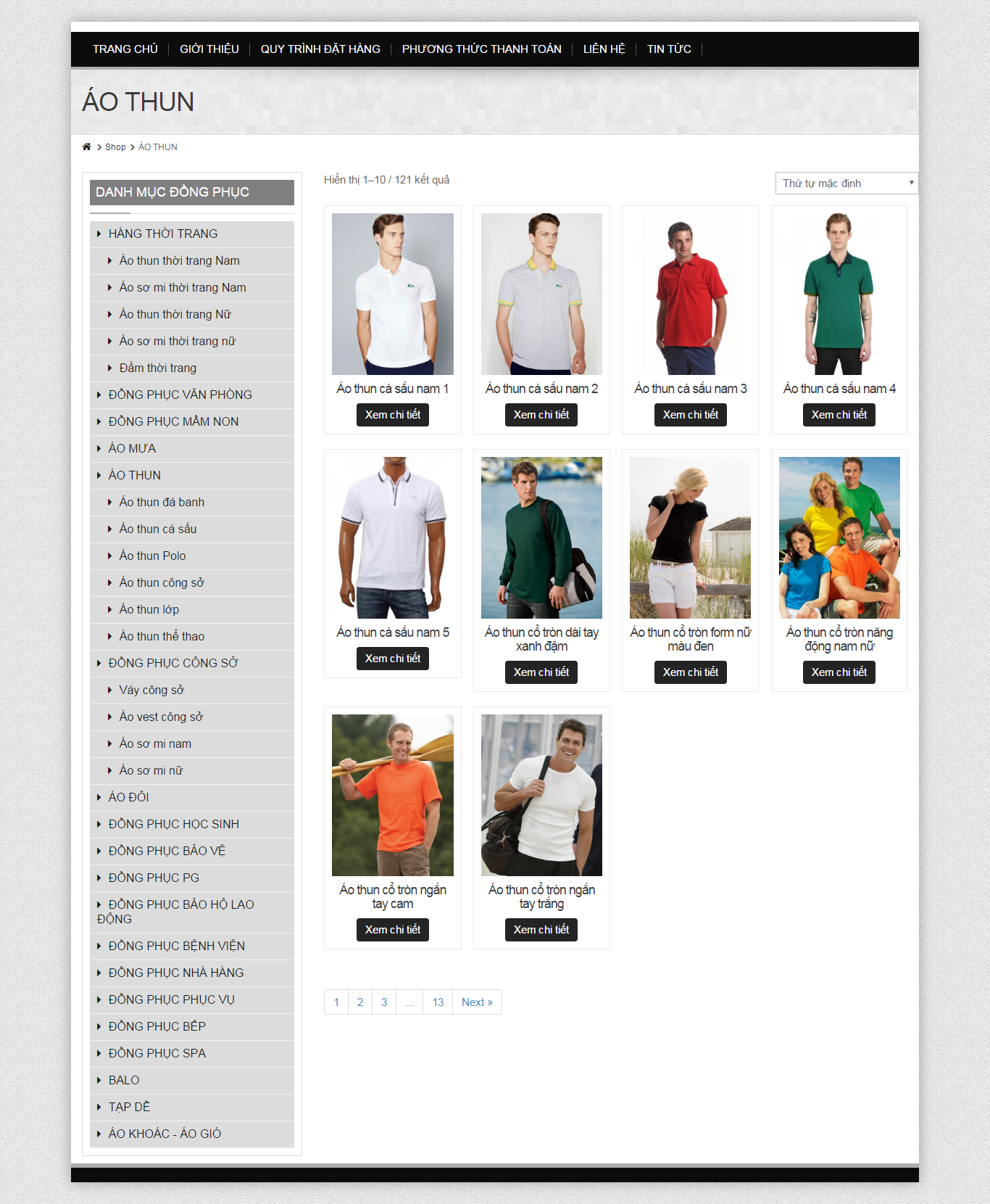 Thiết kế Web thời trang may mặc dongphuchuyhoang.com